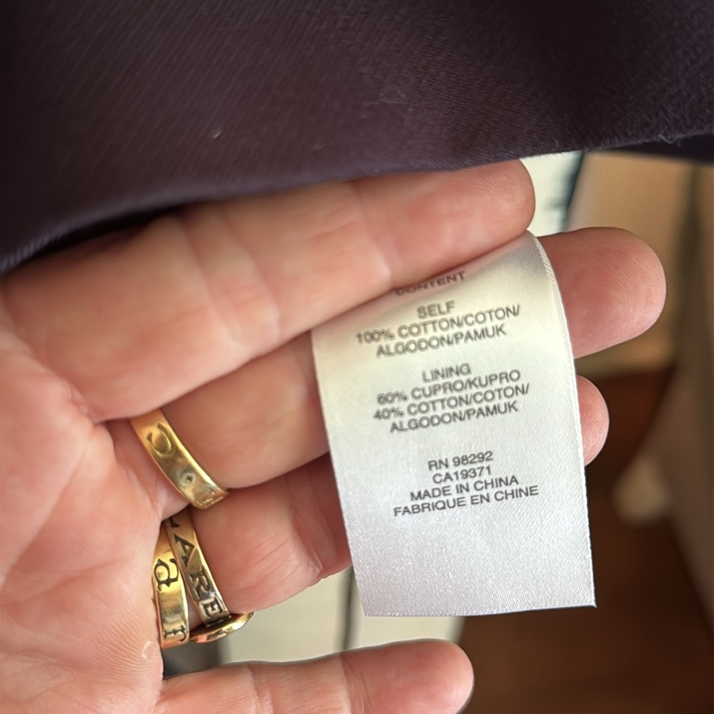 Tibi classic black lined cotton gabardine skirt, size 10, EUC, $135. - Picture 7 of 7